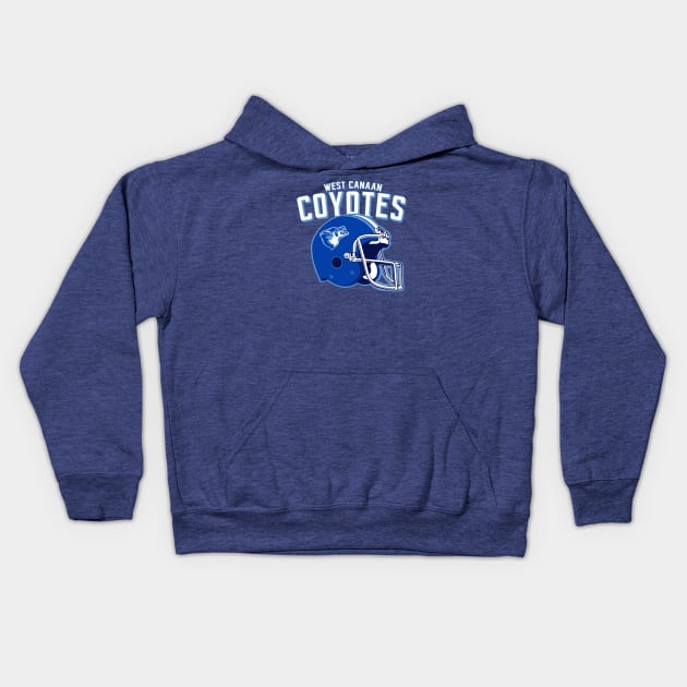 West Canaan Coyotes varsity blues Kids Hoodie by FLMan